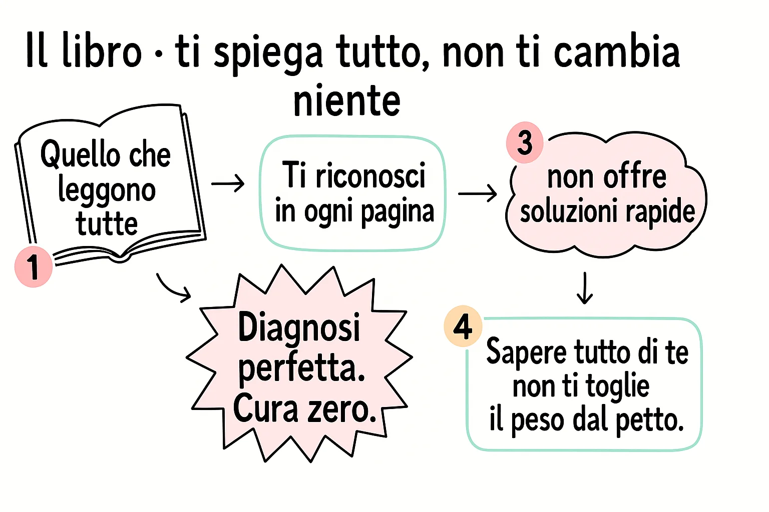 Il libro: ti spiega tutto, non ti cambia niente