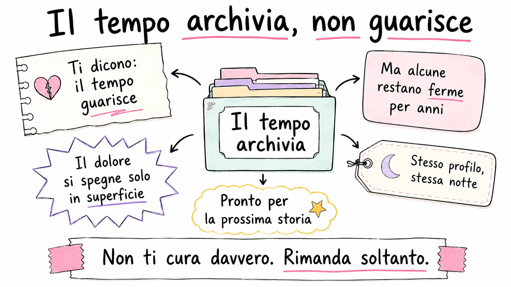Il tempo archivia, non guarisce